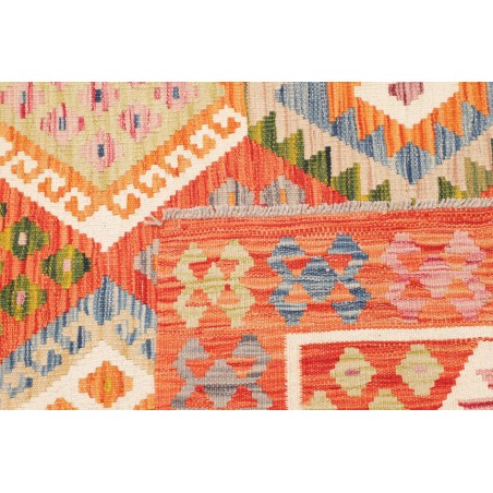 Tappeto Kilim Afghanistan marrone 126x185
