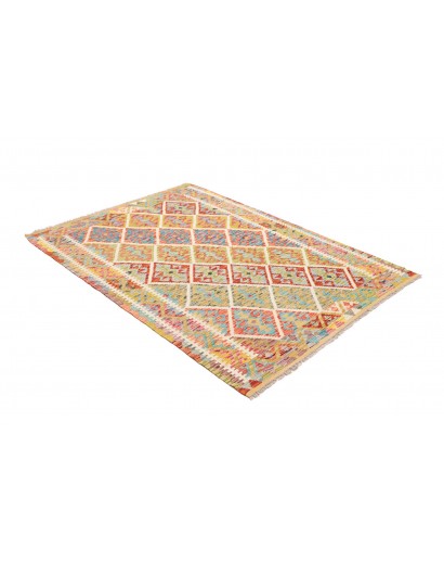 Tappeto Kilim Afghanistan marrone 125x179