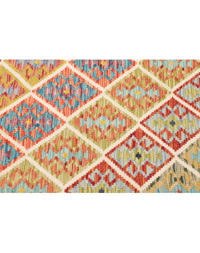 Tappeto Kilim Afghanistan marrone 125x179