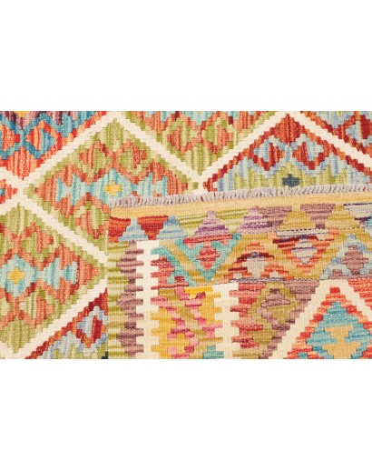 Tappeto Kilim Afghanistan marrone 125x179