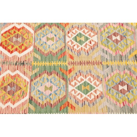 Tappeto Kilim Afghanistan marrone bianco 121x182