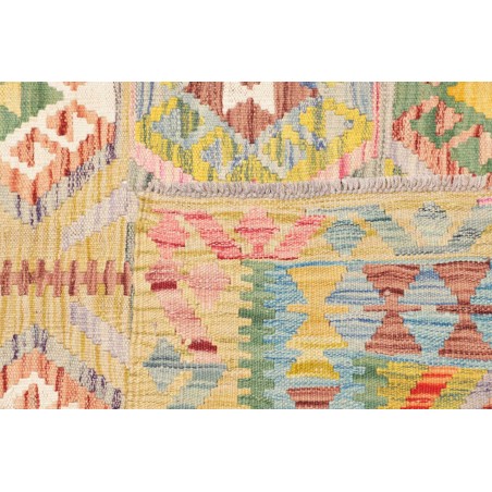 Tappeto Kilim Afghanistan marrone bianco 121x182