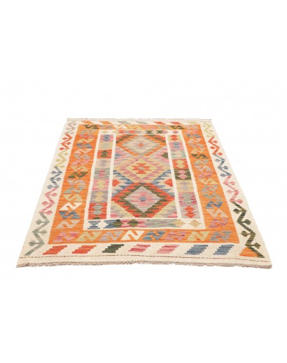 Tappeto Kilim Afghanistan beige giallo 120x165