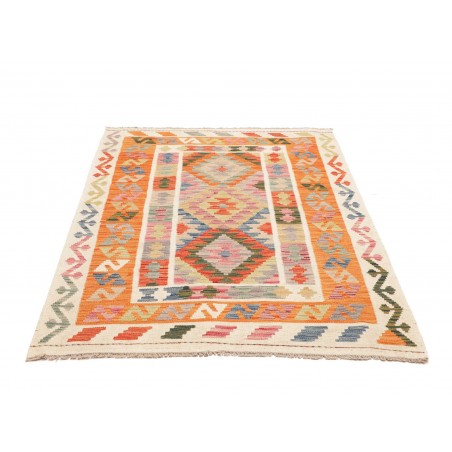 Tappeto Kilim Afghanistan beige giallo 120x165