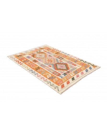 Tappeto Kilim Afghanistan beige giallo 120x165