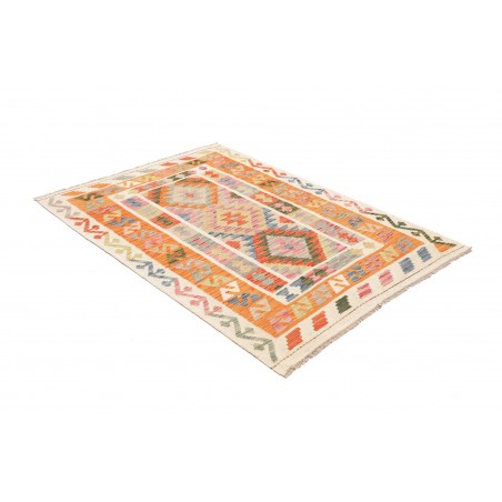 Tappeto Kilim Afghanistan beige giallo 120x165