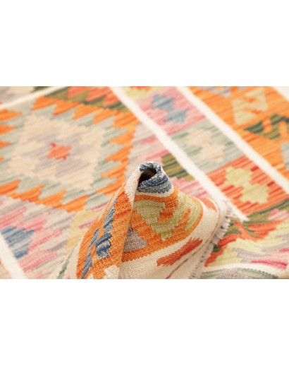 Tappeto Kilim Afghanistan beige giallo 120x165