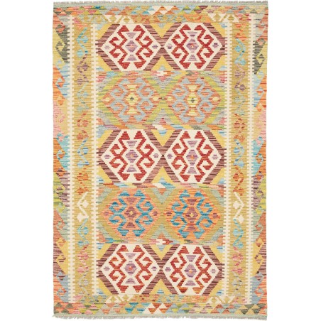 Tappeto Kilim Afghanistan marrone 125x186