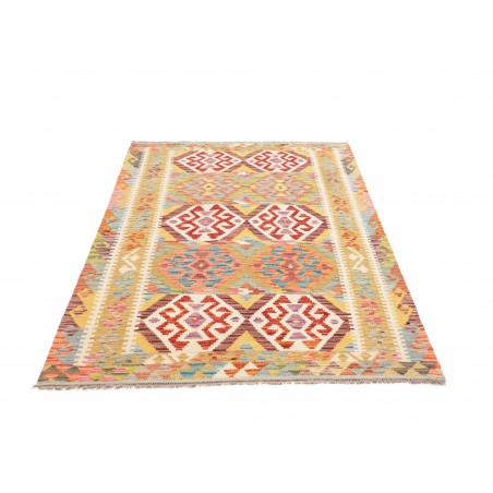 Tappeto Kilim Afghanistan marrone 125x186