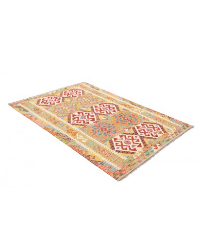 Tappeto Kilim Afghanistan marrone 125x186
