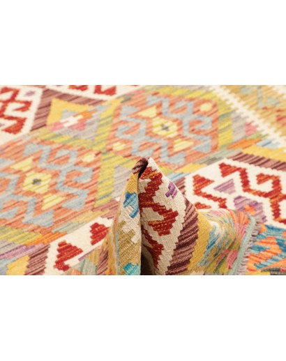 Tappeto Kilim Afghanistan marrone 125x186