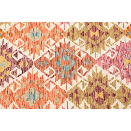 Tappeto Kilim Afghanistan marrone azzurro 123x186