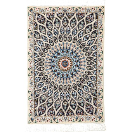 Tappeto Nain 9La Persia bianco verde 60x92