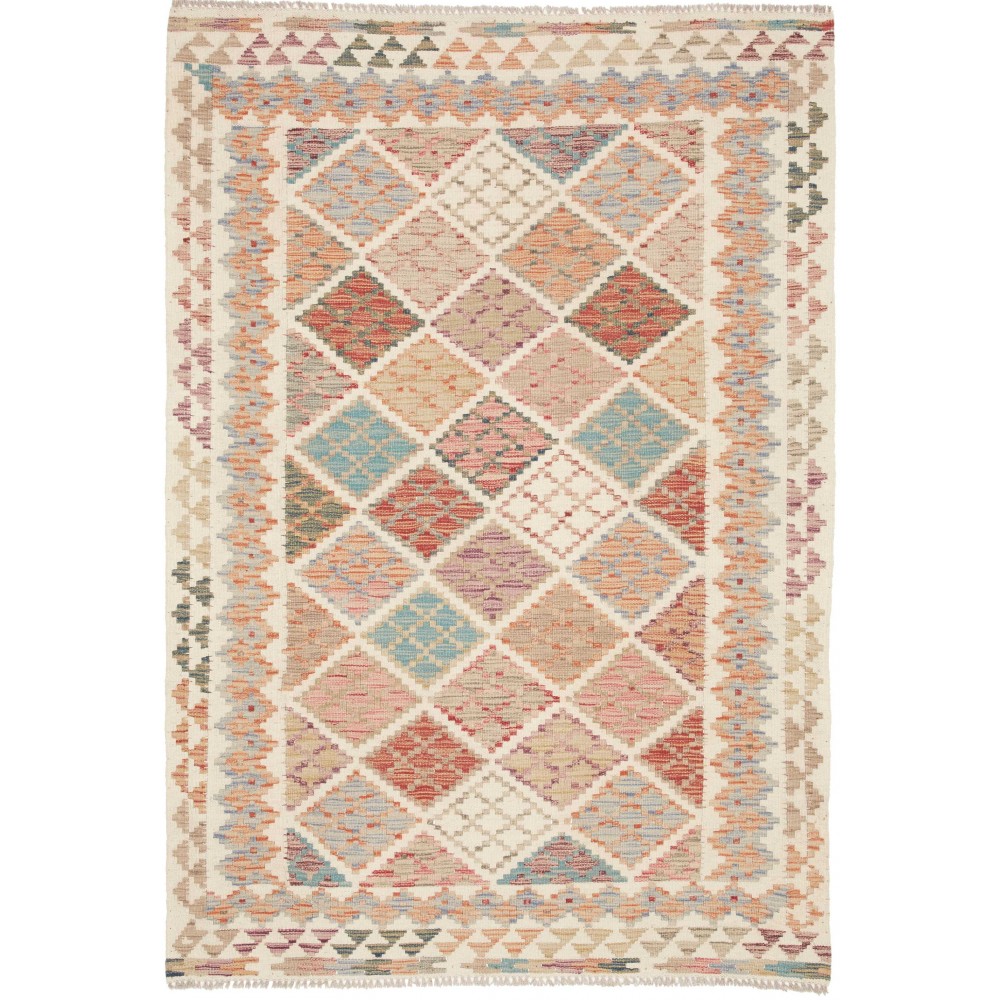Tappeto Kilim Afghanistan marrone 121x182