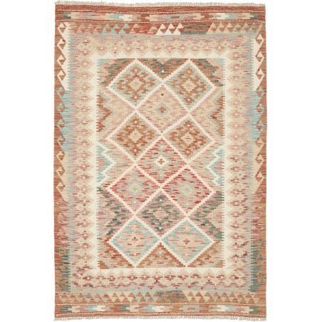 Tappeto Kilim Afghanistan marrone 124x183