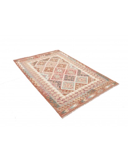Tappeto Kilim Afghanistan marrone 124x183