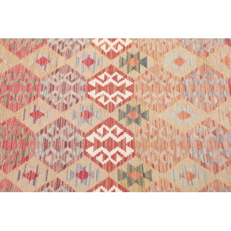 Tappeto Kilim Afghanistan marrone rosso 126x178