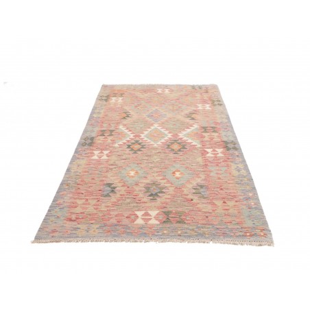 Tappeto Kilim Afghanistan marrone bianco 117x197