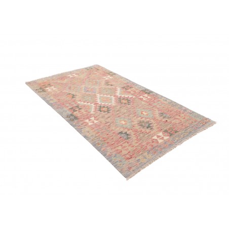 Tappeto Kilim Afghanistan marrone bianco 117x197