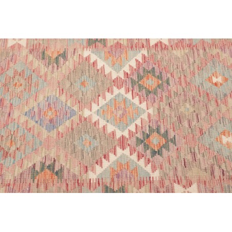 Tappeto Kilim Afghanistan marrone bianco 117x197