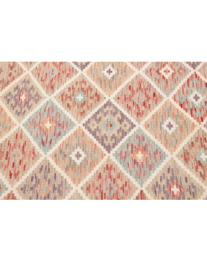 Tappeto Kilim Afghanistan marrone bianco 122x172