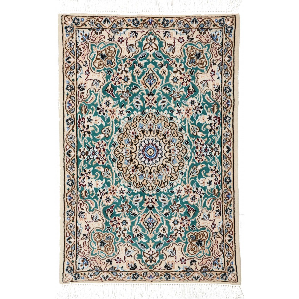 Tappeto Nain 9La Persia beige verde 60x90 Tappeto Nain 9La Persia beige verde 60x90