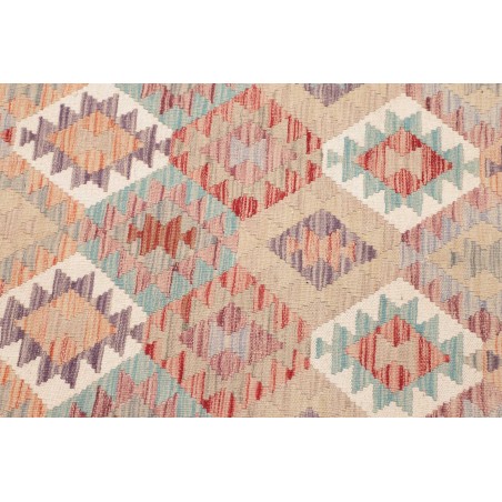 Tappeto Kilim Afghanistan marrone bianco 124x175