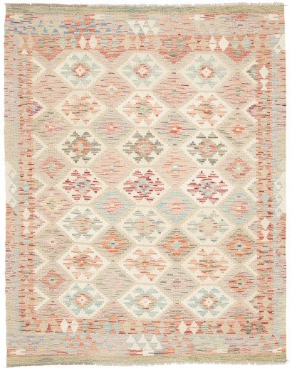 Tappeto Kilim Afghanistan giallo beige 155x198