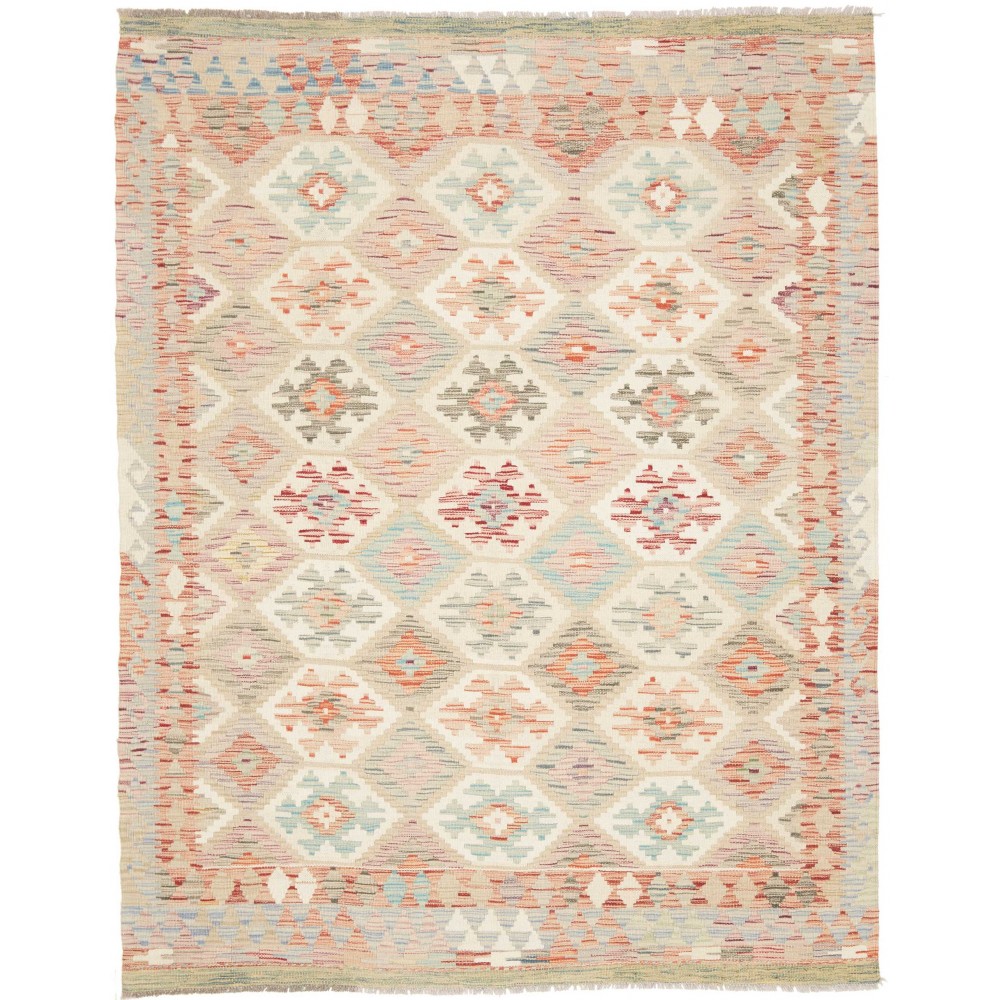 Tappeto Kilim Afghanistan giallo beige 155x198