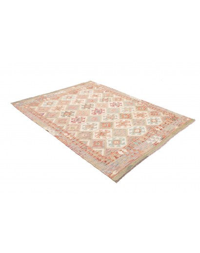 Tappeto Kilim Afghanistan giallo beige 155x198