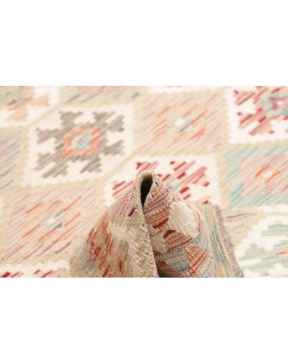 Tappeto Kilim Afghanistan giallo beige 155x198