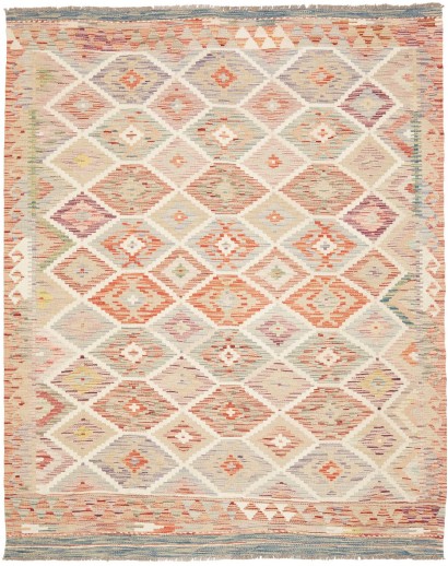 Tappeto Kilim Afghanistan giallo marrone 149x188
