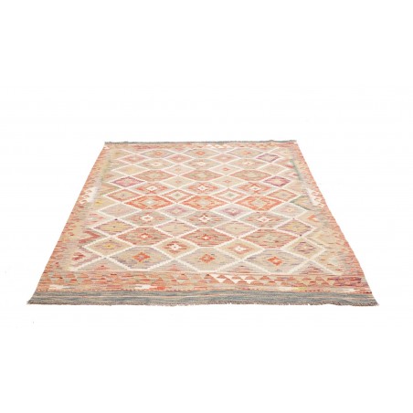 Tappeto Kilim Afghanistan giallo marrone 149x188