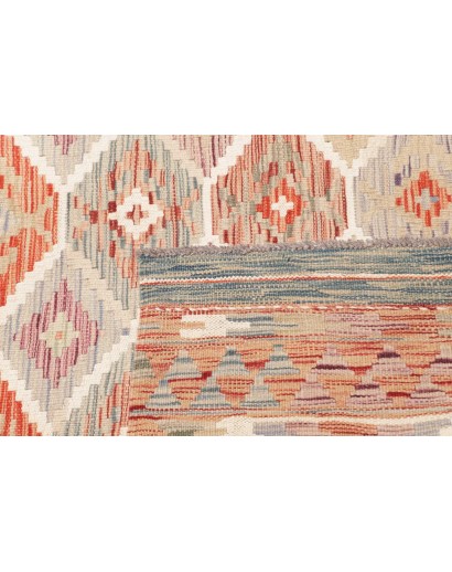 Tappeto Kilim Afghanistan giallo marrone 149x188