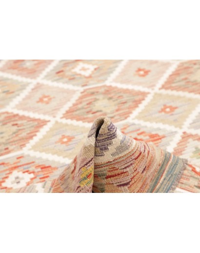 Tappeto Kilim Afghanistan giallo marrone 149x188