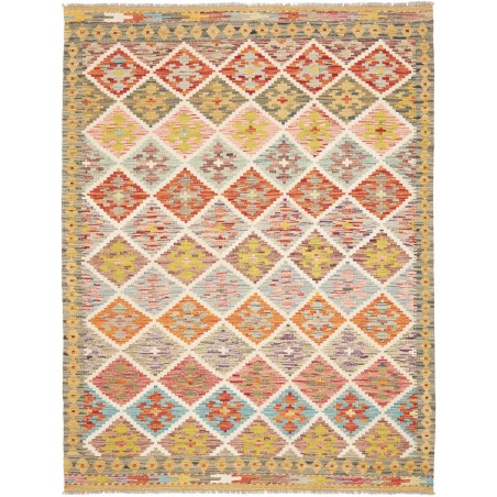 Tappeto Kilim Afghanistan marrone 152x201