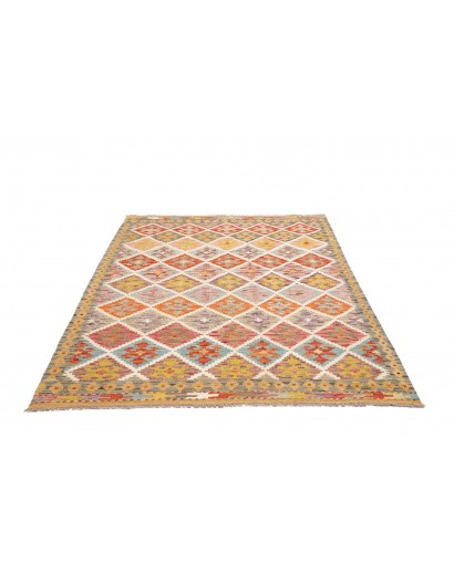 Tappeto Kilim Afghanistan marrone 152x201