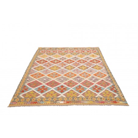 Tappeto Kilim Afghanistan marrone 152x201