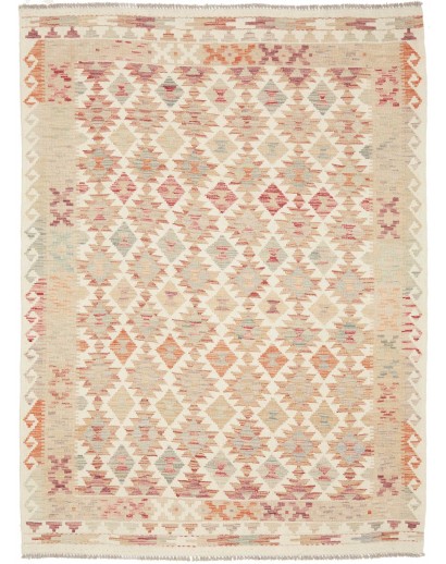 Tappeto Kilim Afghanistan giallo marrone 150x199