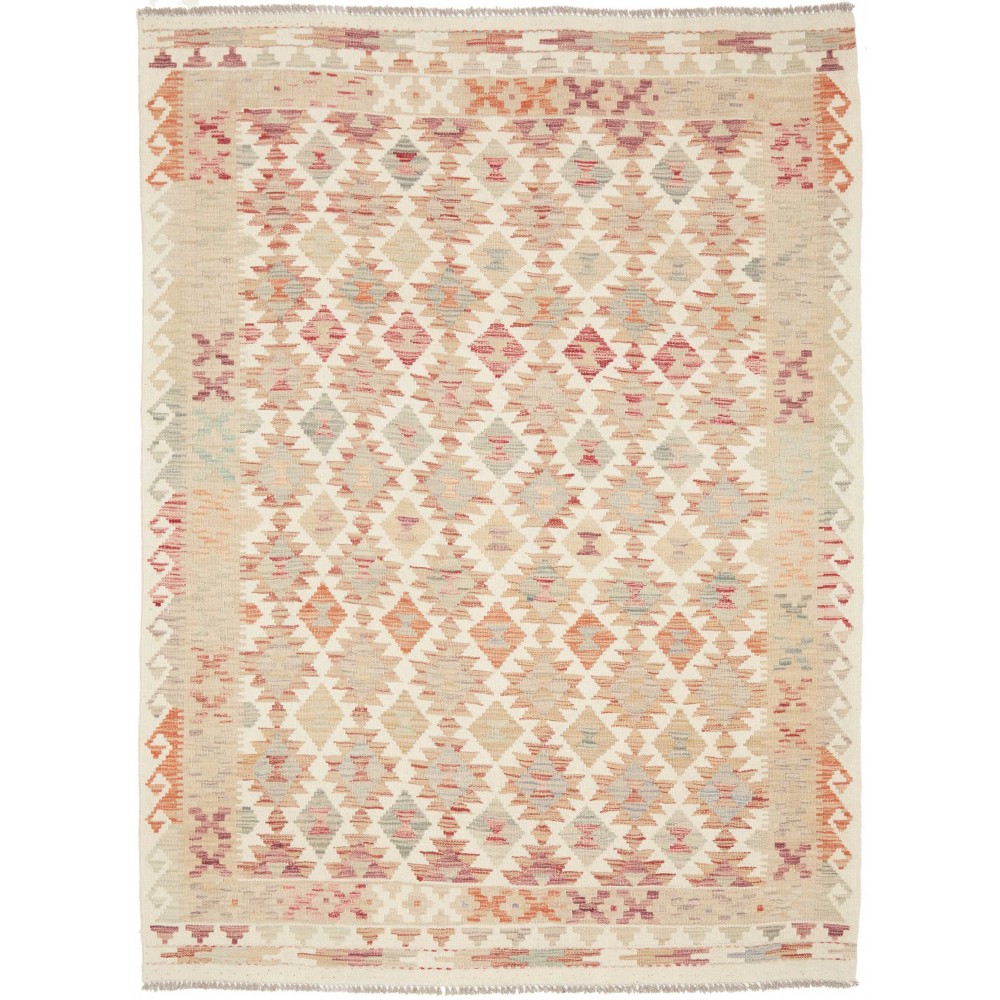 Tappeto Kilim Afghanistan giallo marrone 150x199