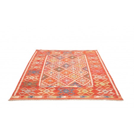 Tappeto Kilim Afghanistan arancione beige 160x195