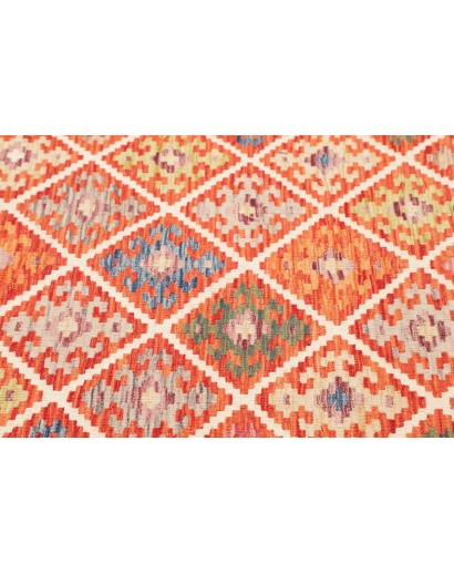 Tappeto Kilim Afghanistan arancione beige 160x195