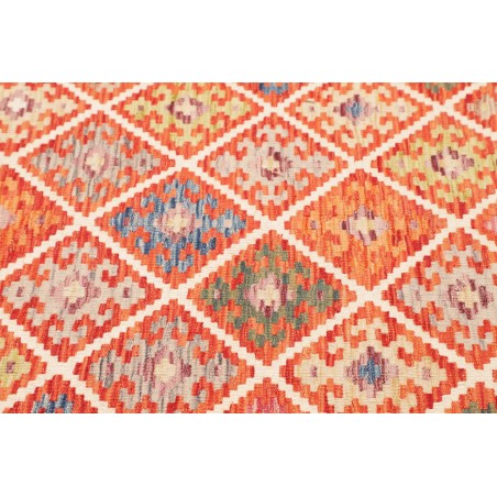Tappeto Kilim Afghanistan arancione beige 160x195