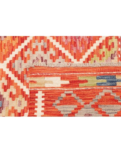 Tappeto Kilim Afghanistan arancione beige 160x195