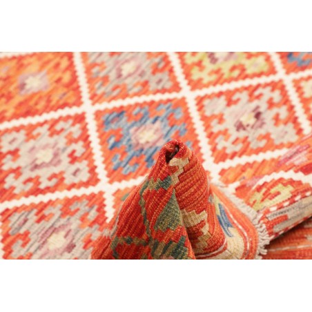 Tappeto Kilim Afghanistan arancione beige 160x195