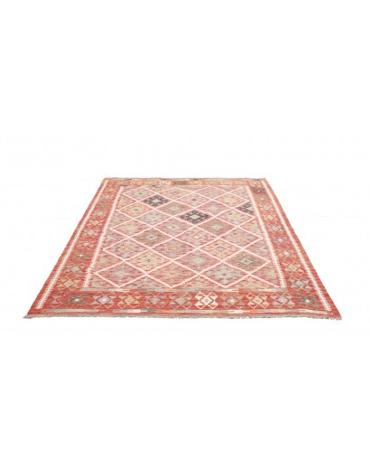 Tappeto Kilim Afghanistan marrone 160x197