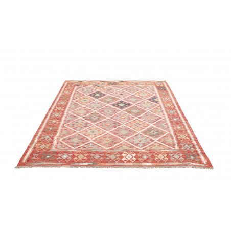 Tappeto Kilim Afghanistan marrone 160x197
