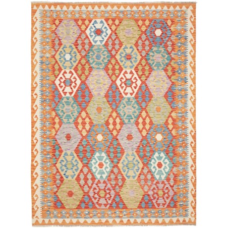 Tappeto Kilim Afghanistan marrone grigio 174x234