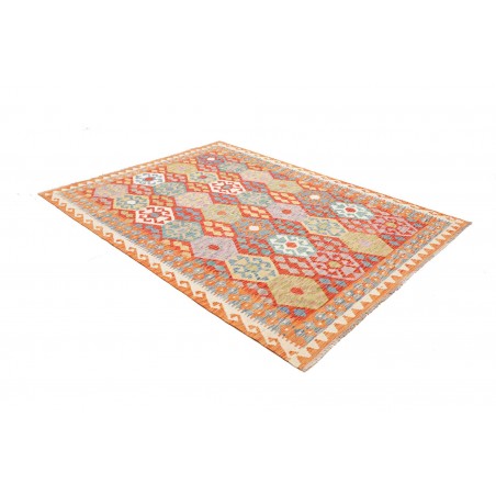 Tappeto Kilim Afghanistan marrone grigio 174x234