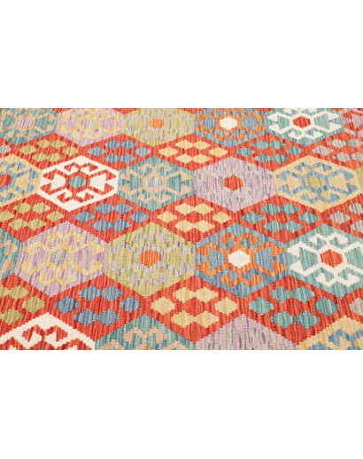 Tappeto Kilim Afghanistan marrone grigio 174x234